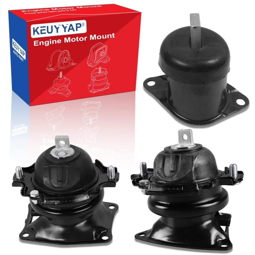 3Pcs Engine Motor Mount Compatible with Honda Accord 3.5L 2008-2012 Transmission Mount Set, Replace