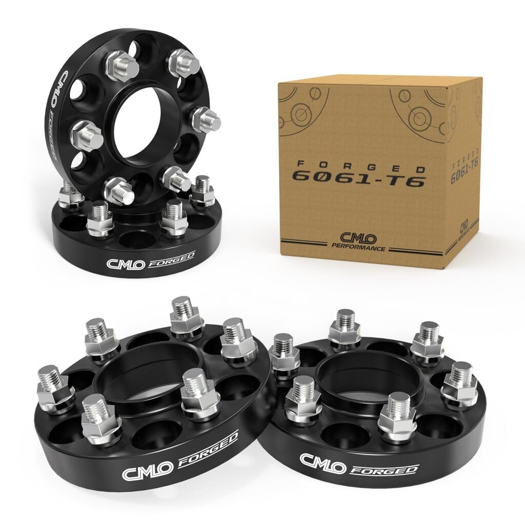 Customadeonly 4PC 25mm (1 Inch) 6x120 Hubcentric Wheel Spacers for GMC Canyon Acadia, for SRX XT5