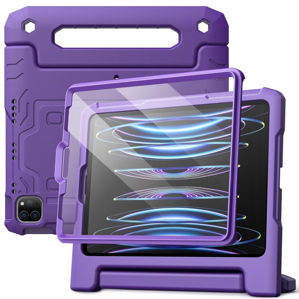 JETech Kids Case for iPad Pro 11" & Air 5/4, Deep Purple