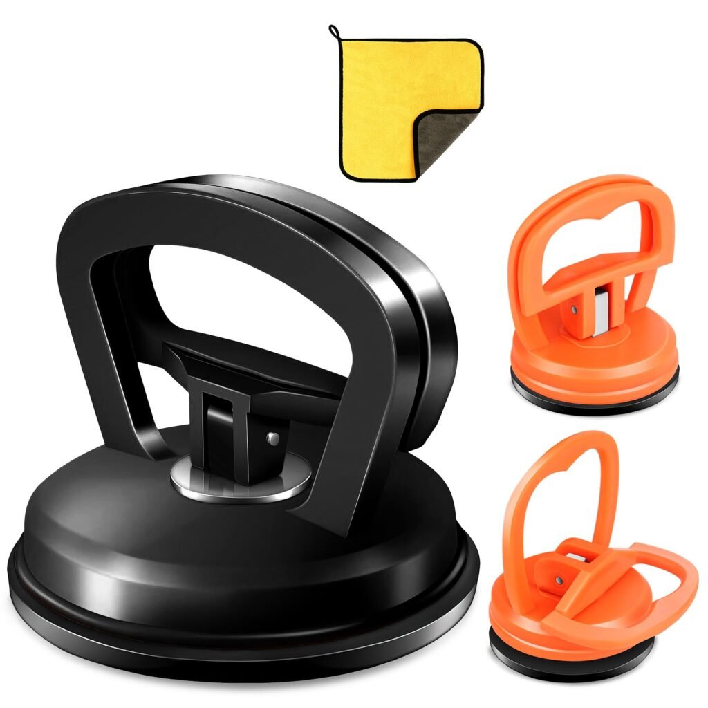 SYEYYDS Dent Puller, 3 Pack Professional Dent Remover Tool Kit - Heavy Duty Suction Cup & T-Handle