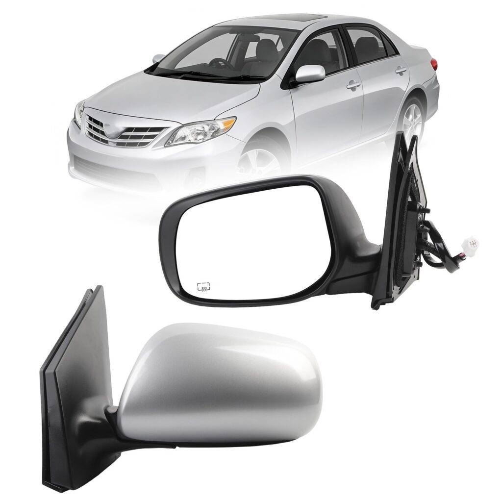 Dasbecan Left Mirror for 09-13 Toyota Corolla