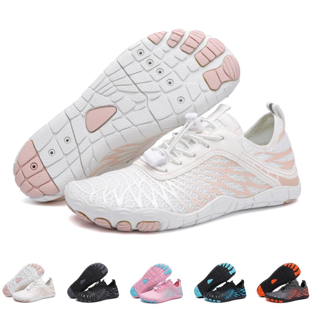 Barezoey 2025 New Barefoot Shoes for Women Mens,Hiking Barefoot Shoes Womens Footwear,Comfortable & Non-Slip Barefoot Vitality Shoe Women's Athletic Footwear,Wide Toe Box Water Shoe for Women Men