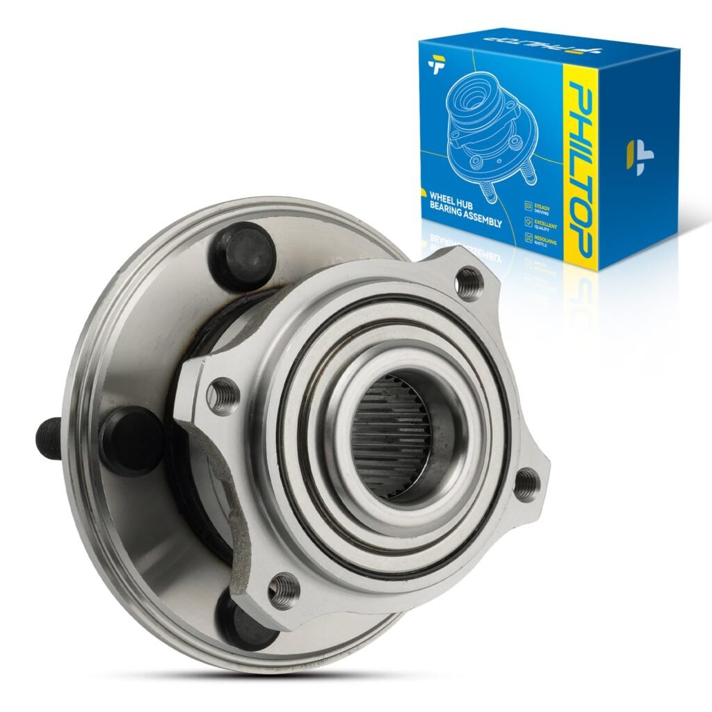PHILTOP 512555 Rear Wheel Bearing Hub Assembly Fit for Dodge Charger 2015-2023, Dodge Challenger