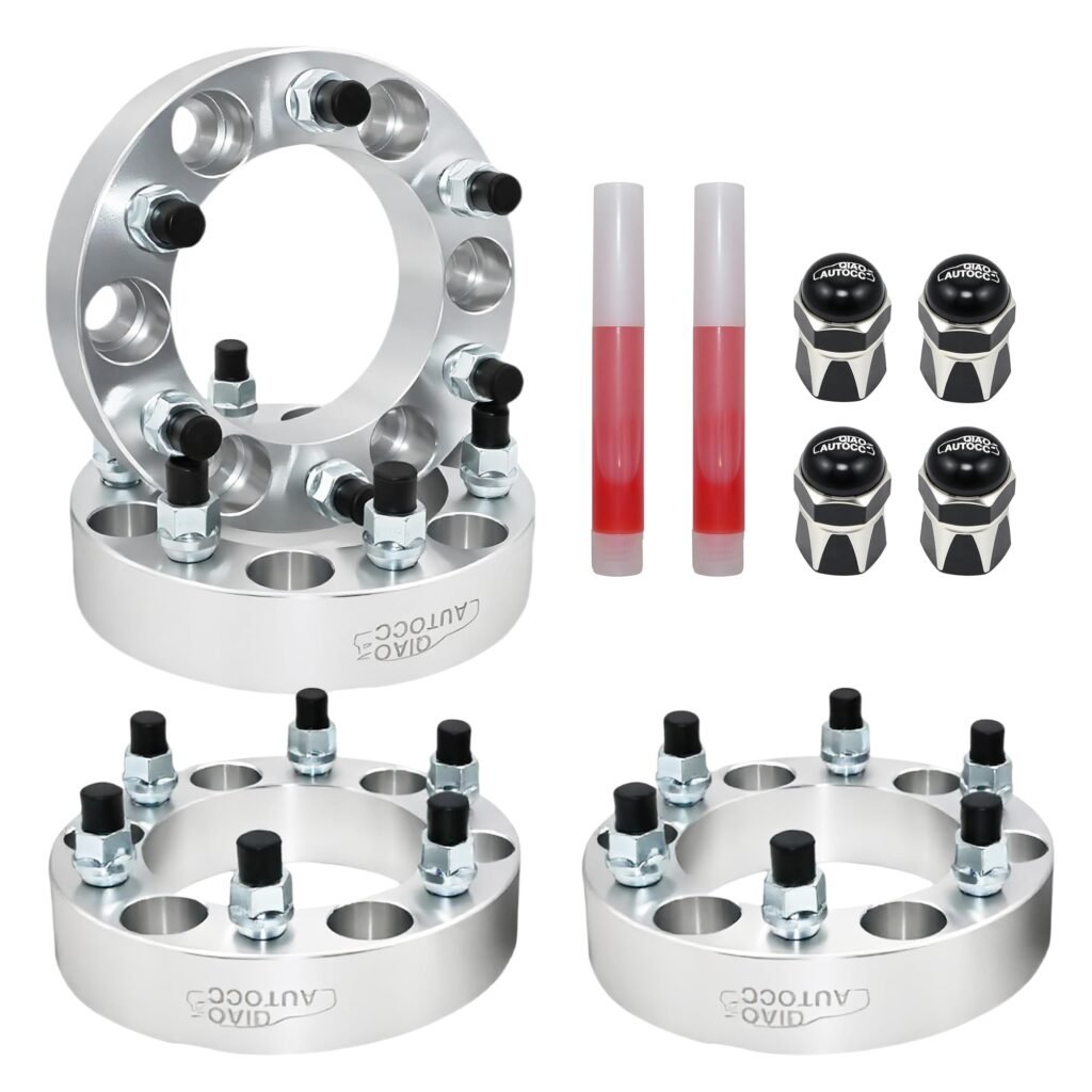 QIAOAUTOCC 6x139.7mm Wheel Spacers Compatible with Tacoma 4Runner Tundra FJ Land Cruiser, Forged