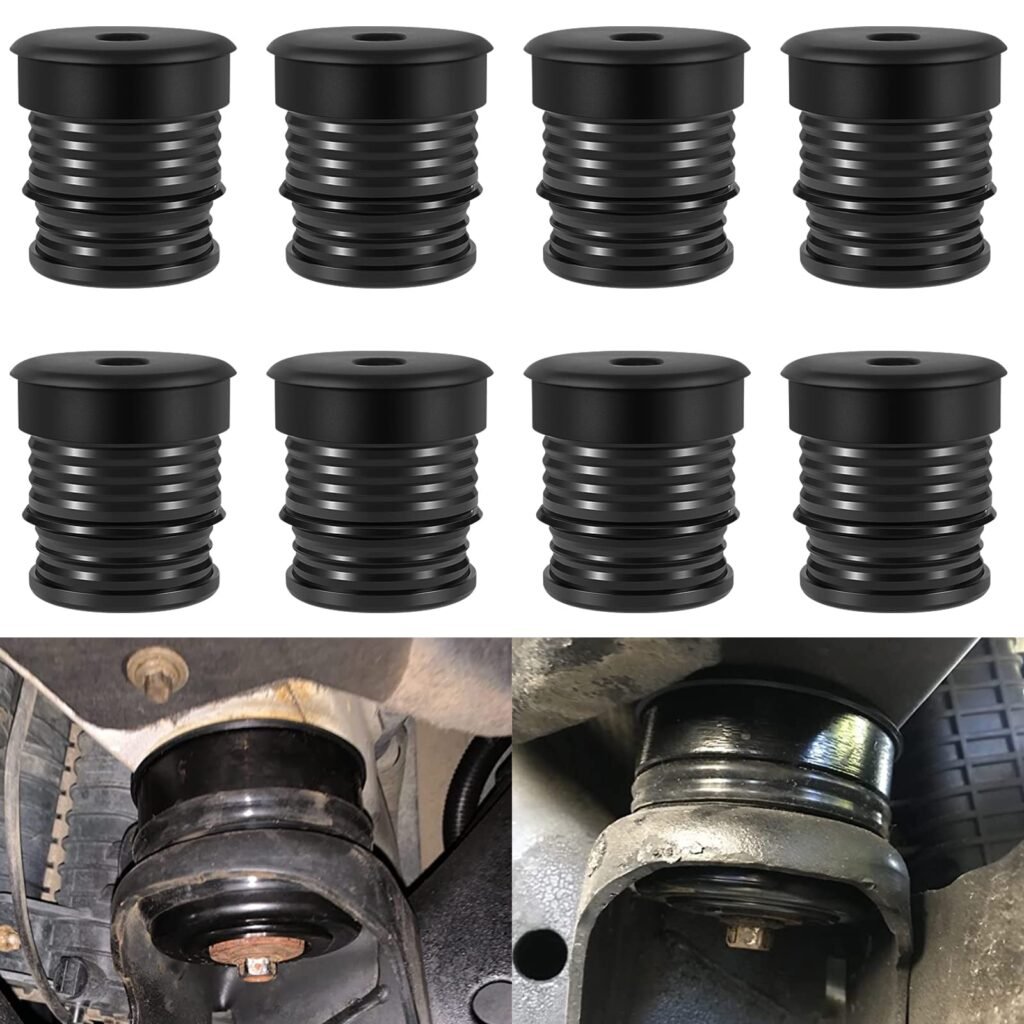 Silicone Body Mount Kit for Ford F-250 / F-350 Crew Cab 2008-2016, 8PCS Silicone Body Mount Bushings Kit Improve Bumpy Ride, Durable Components Outperforms OEM and PU Mounts