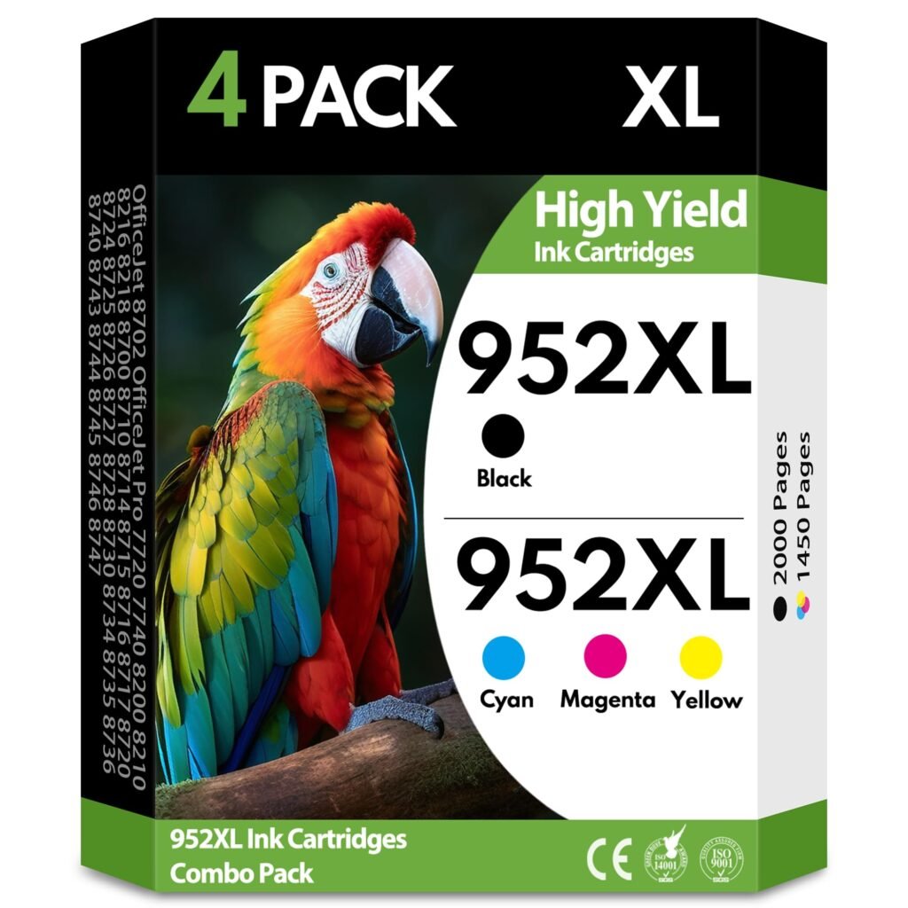 DIOUSAINK 952XL Ink Cartridges 4 Pack