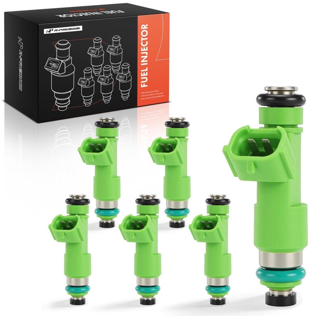 A-Premium 12 Holes Set of 6 Fuel Injectors Compatible with Nissan Altima 2007-2018, Murano