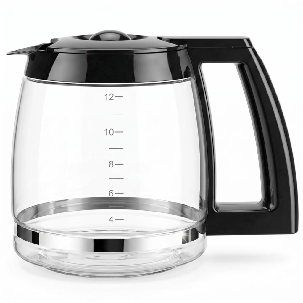 12-Cup Glass Coffee Carafe Replacement for Cuisinart Coffeemaker