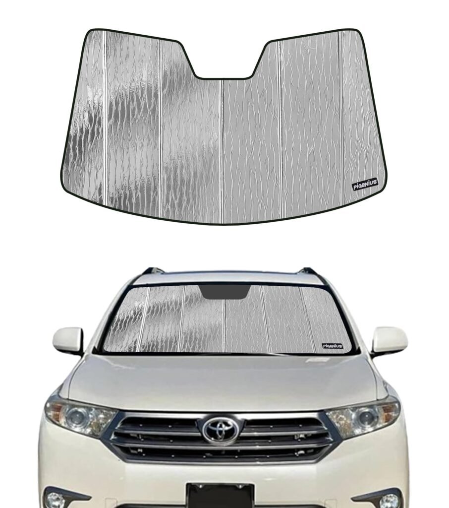 Pigenius Windshield Sunshade for Toyota Highlander 2014-2019