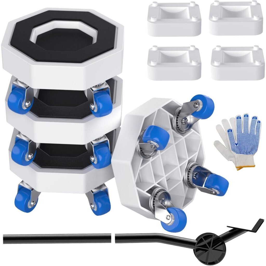 Furniture Dolly Sliders, Upgrade Groove Furniture Movers with 360° Rotation Wheels,Moving Dollies Lift Mover Tool Set for Appliance, Table, Sofa, Cabinet, Heavy Duty Up to 1500lbs
