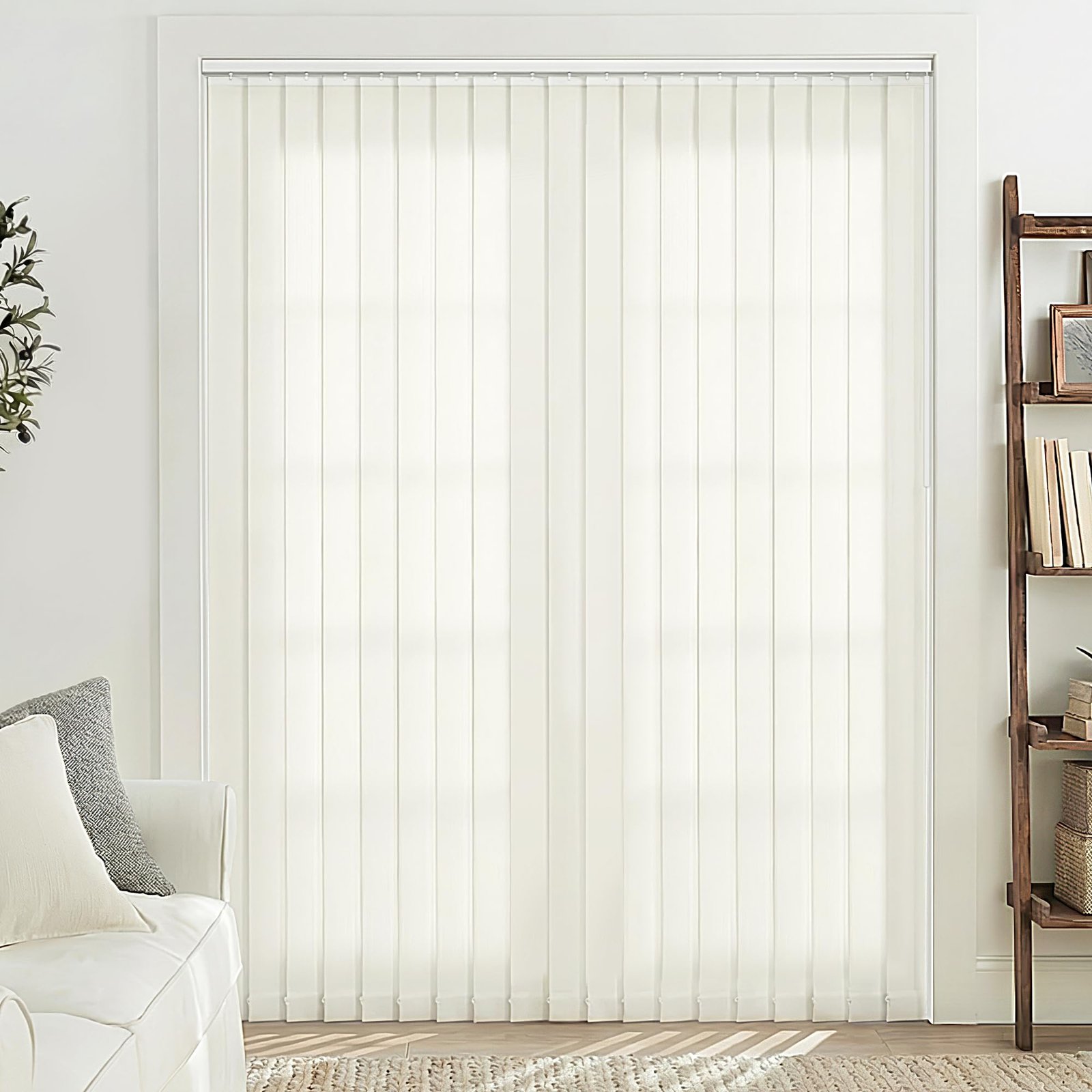 LazBlinds Vertical Blinds Replacement Slats - Off White