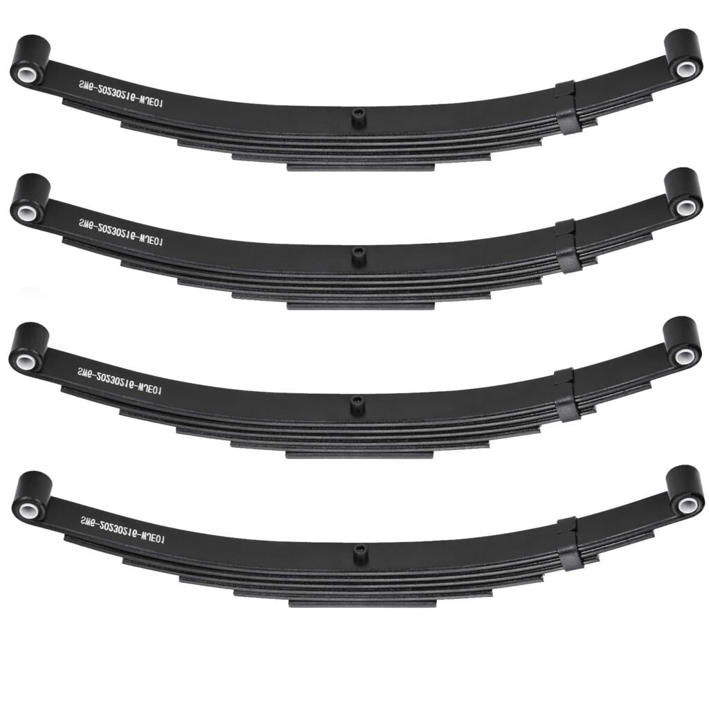 Aeagle Trailer Spring 6 Leaf Double Eye for 7000 lbs Trailer Axle Springs, 25-1/4” Length, 3500 lbs Weight Capacity Per Spring, Replacement SW6 4PCS