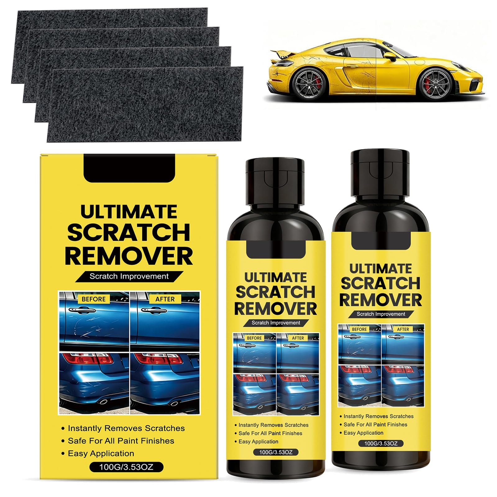 Generic Ultimate Scratch Remover Paste, 3.53 Fl Oz, 2 Pack