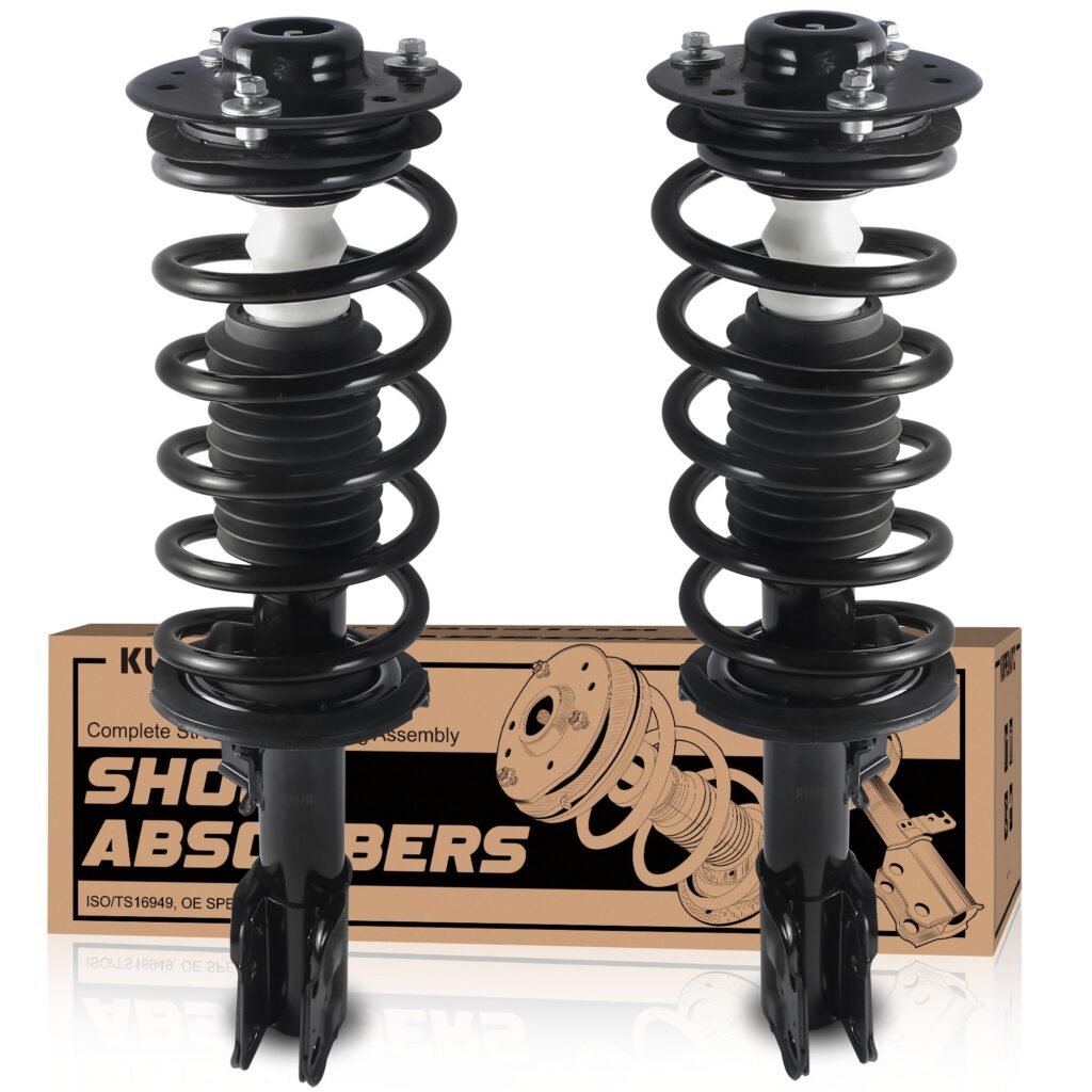 KUIPERAUTO Pair Front Strut Shocks Assembly Compatible with 2010-2017 Chevy Equinox (w/o 19 Inch Wheels) 272527 272526 Coil Spring Shocks Absorbers