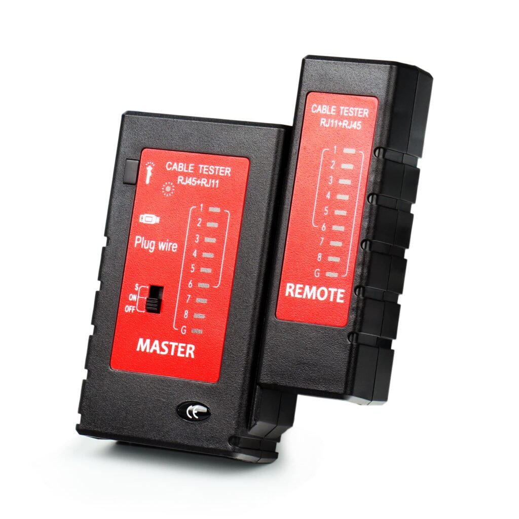Network Cable Tester Ethernet Continuity Test Tool RJ45 RJ11 RJ12 CAT5 CAT5e CAT6 CAT6a UTP Wire POE Port Phone line Speed Short Circuit Checker