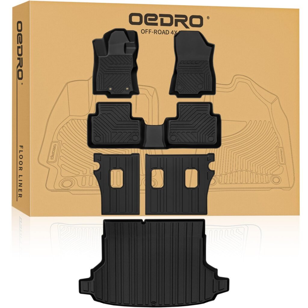 OEDRO Fit for Subaru Forester 2026 2025 Floor Mats Trunk Mat with Backrest Mat, Custom Fit TPE All