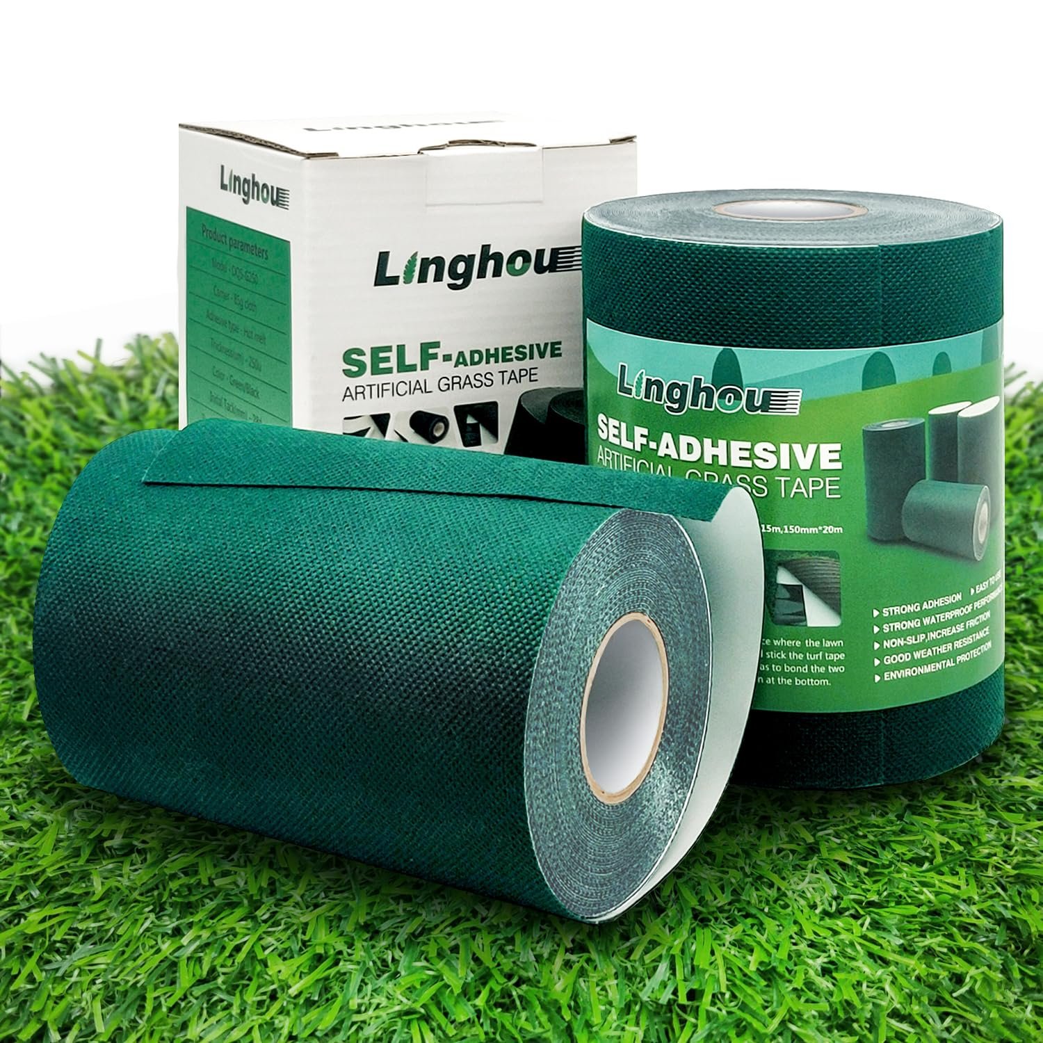 Linghou Artificial Grass Turf Seam Tape 6" x 49'