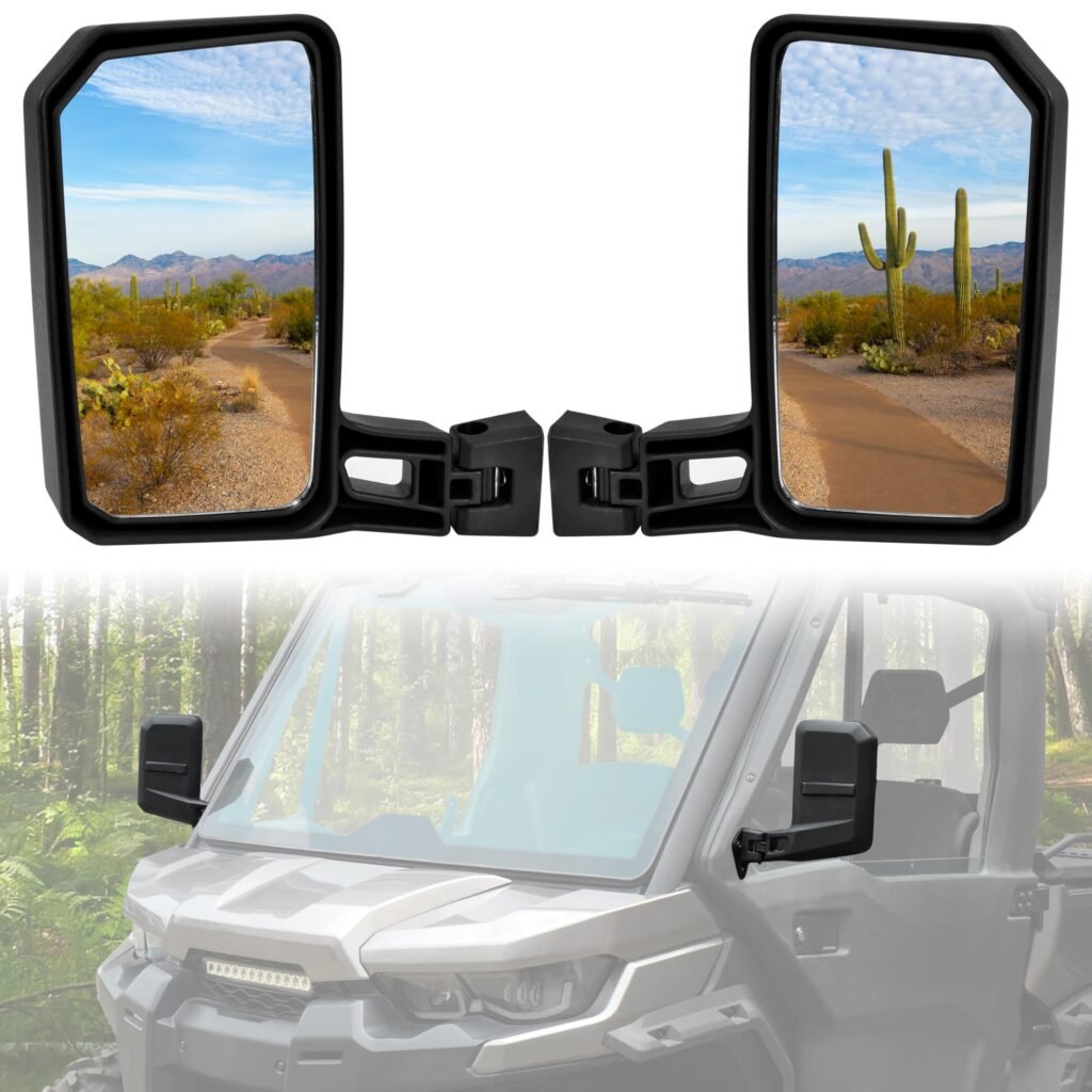 SAUTVS Side Mirrors for Can Am Defender 2016-2026