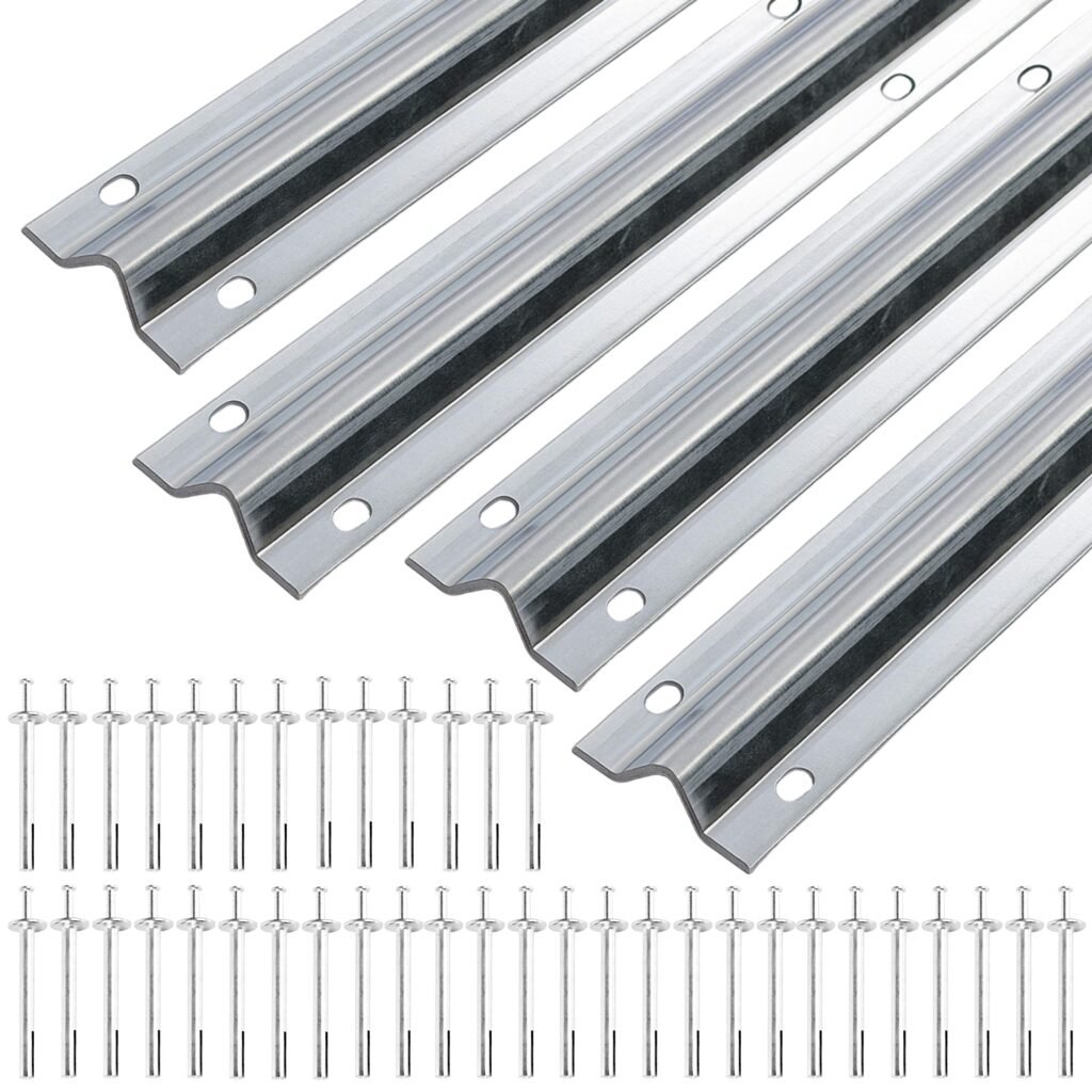 Mindoub 24 Ft Galvanized V-Track for Sliding Gates