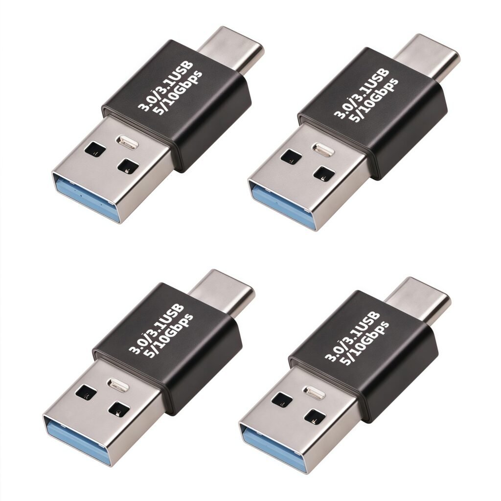 Pastall USB 3.1 Male to USB C Male Adapter - Black