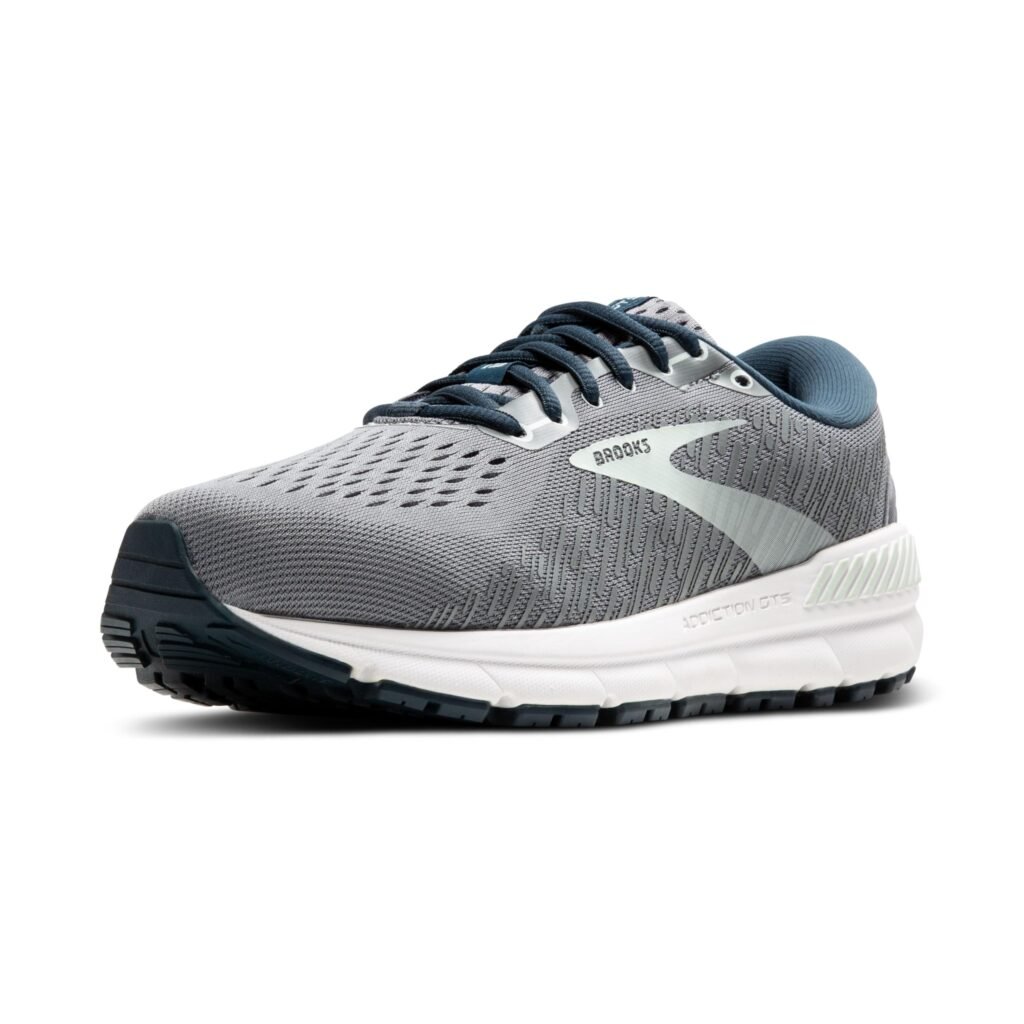 Brooks Women's Addiction GTS 15 Running Shoe - Grey/Navy/Aqua