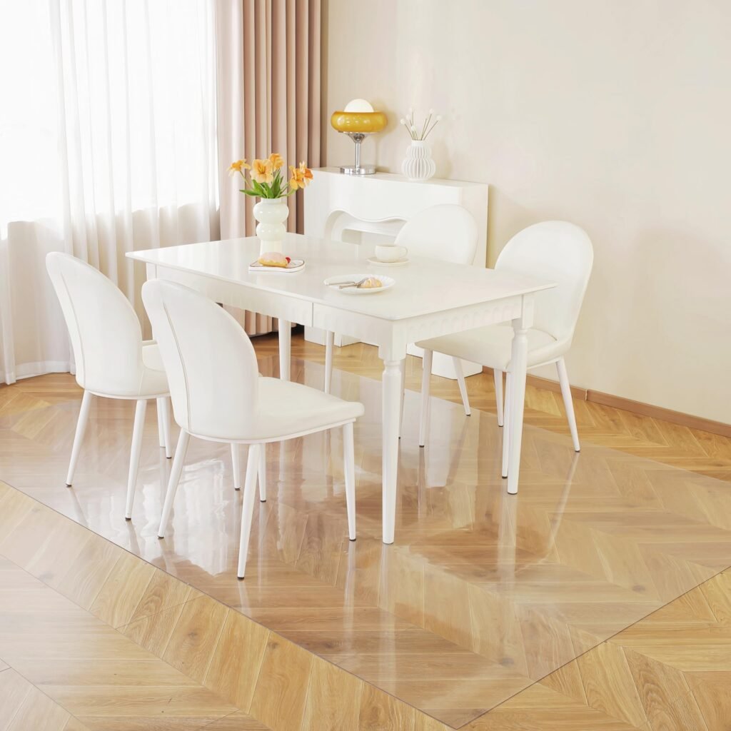 Royhom Clear Chair mat for Hardwood Floor 96 x 120 Inches, Clear Floor Mat for Rolling Chairs, Desk Hard Surface Pad, Waterproof Rectangle Protector Pad