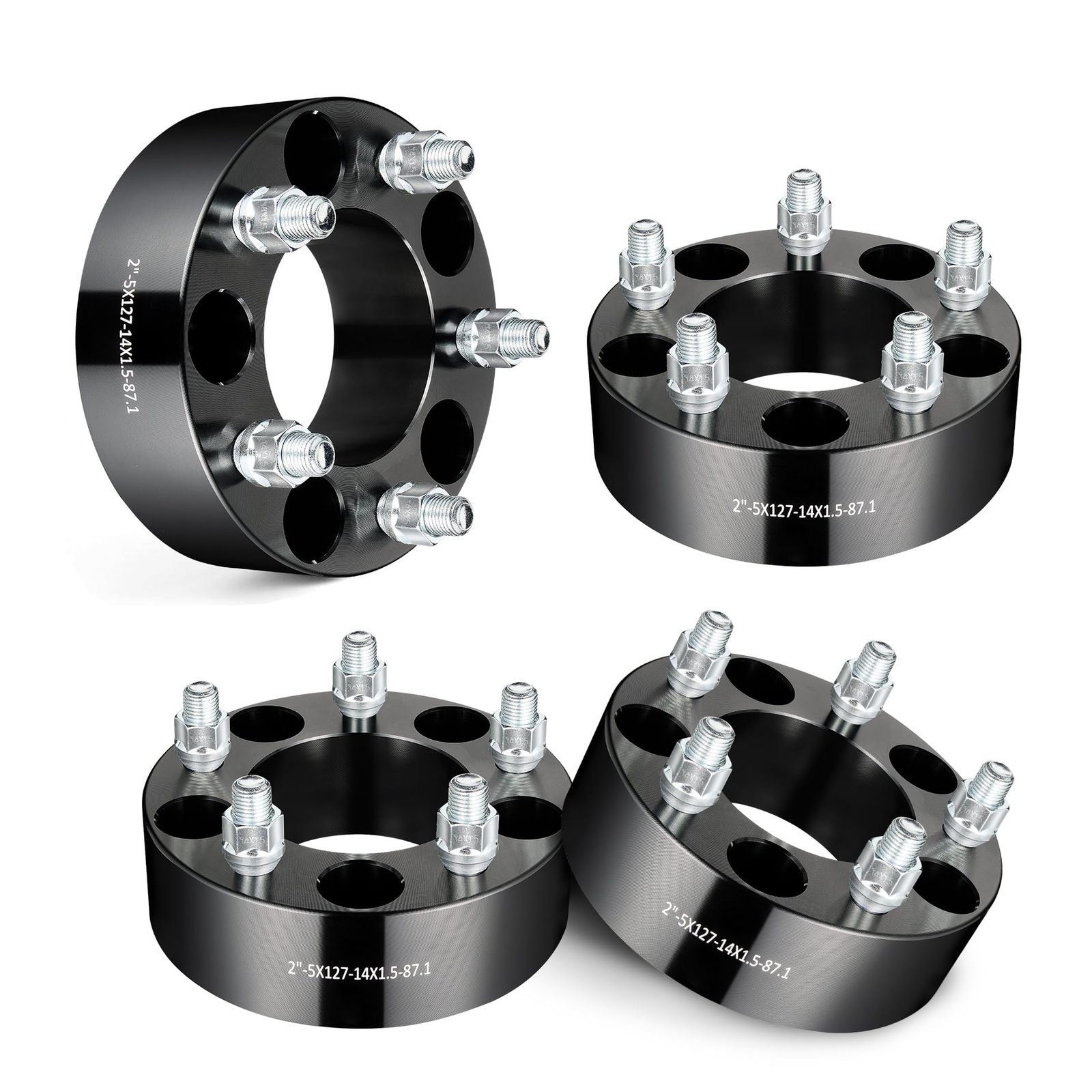 EVIL ENERGY 5x5 Wheel Spacers - 2 inch, Black
