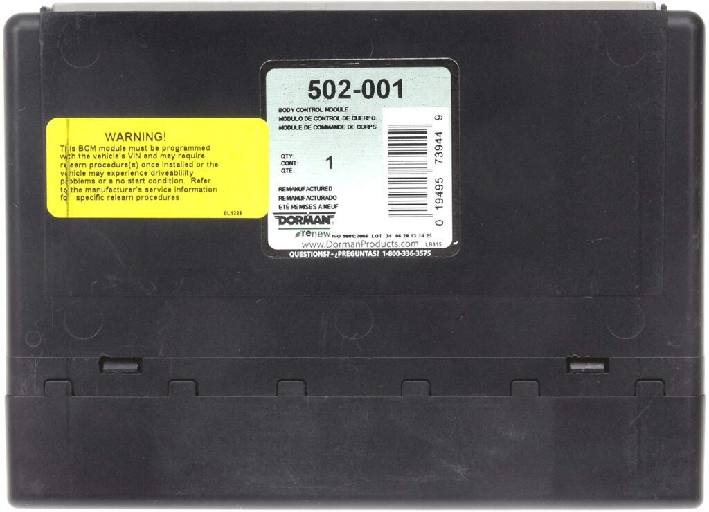 Dorman 502-001 Remanufactured Body Control Module Compatible with Select Models