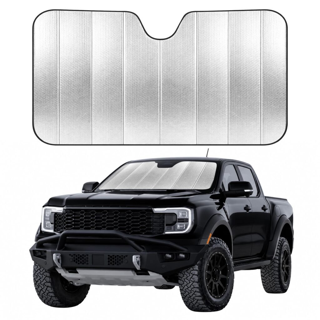 EcoNour X-Large Windshield Sun Shade for Trucks (66" x 27")