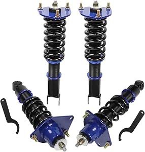 Aintier Full Set Coilovers Struts Height Adjustable Fit for 2004-2011 for Mazda RX-8 - Blue