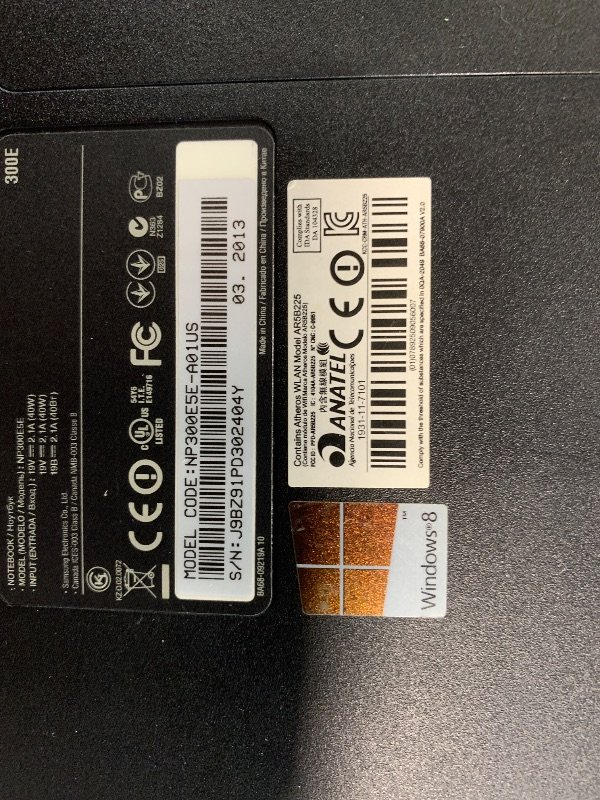 (****Cords Missing***SAMSUNG NP300E50-A01US