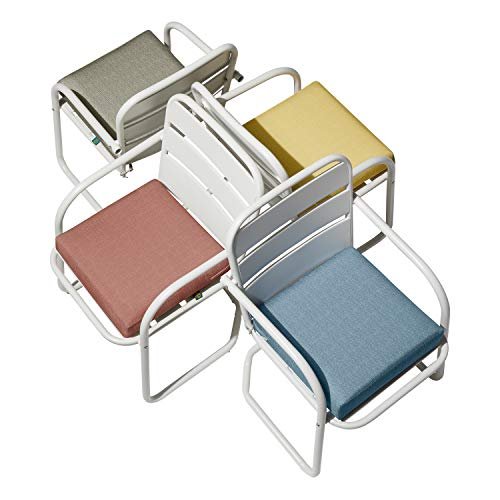 Duck Covers Weekend Water-Resistant Outdoor Dining Seat Cushion, 21 x 21 x 3 Inch, Cedarwood