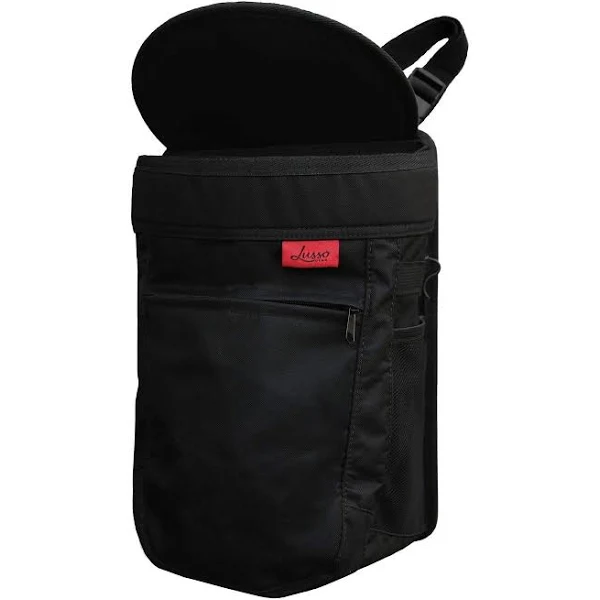 Lusso Gear Spill-Proof Car Trash Can (Black, 2.5 Gallons)