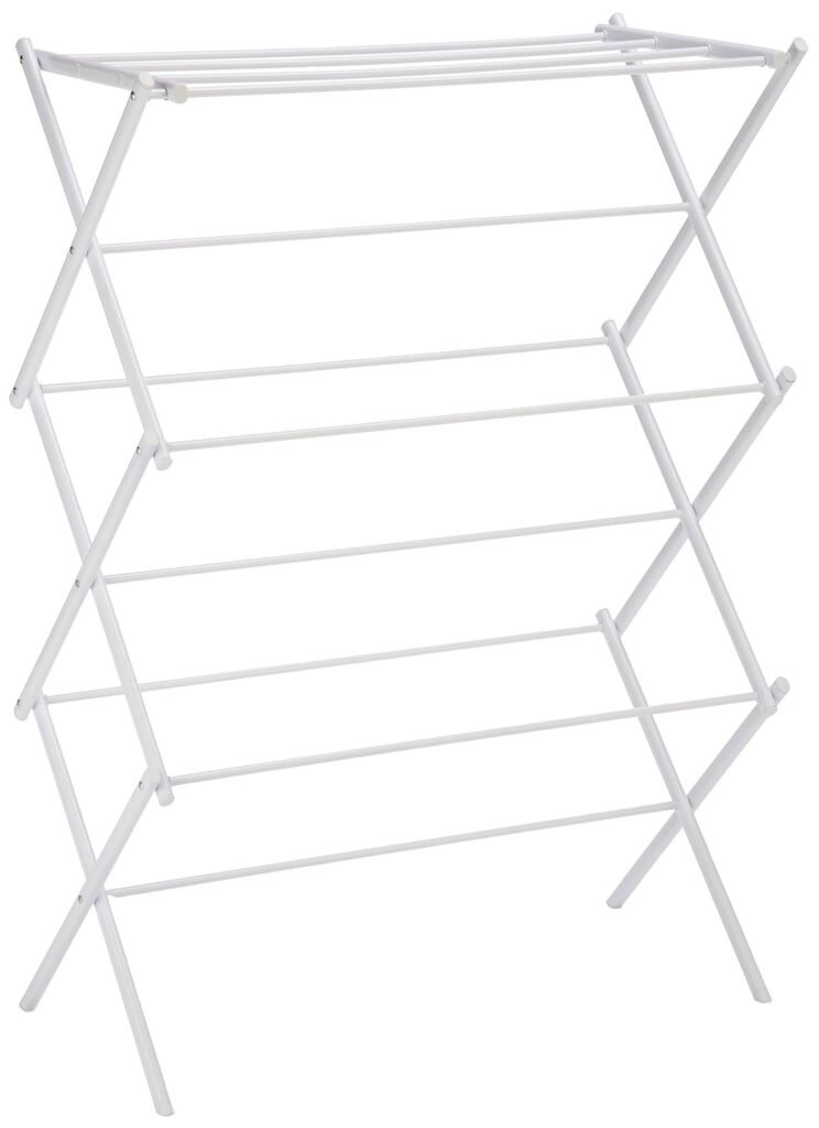 Foldable Clothes Drying Laundry Rack - White