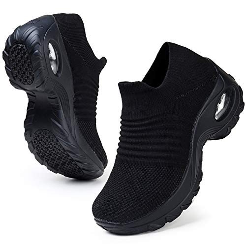 HKR Women's Walking Shoes Arch Support Comfort Light Weight Mesh Non Slip Work Shoes