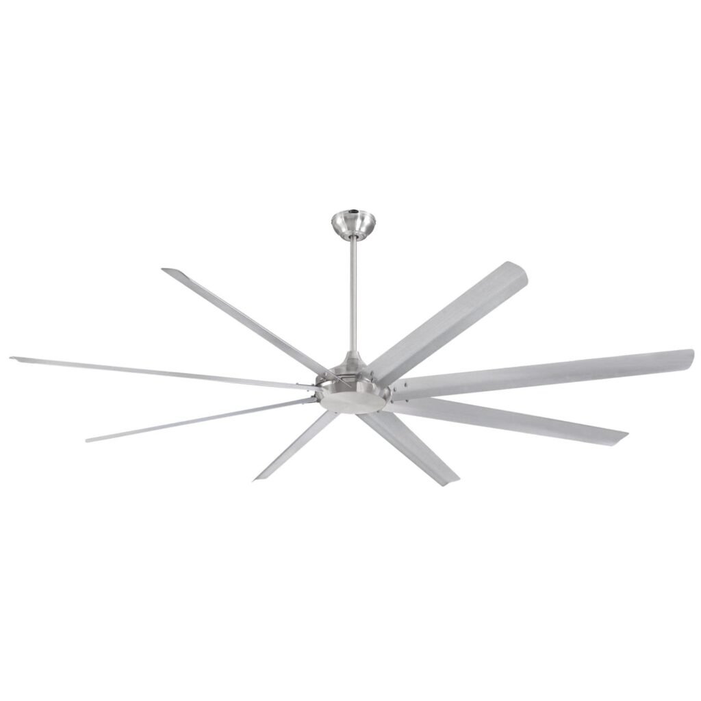 Westinghouse 7224900 HVLS Industrial Ceiling Fan, 100-Inch, Brushed Nickel
