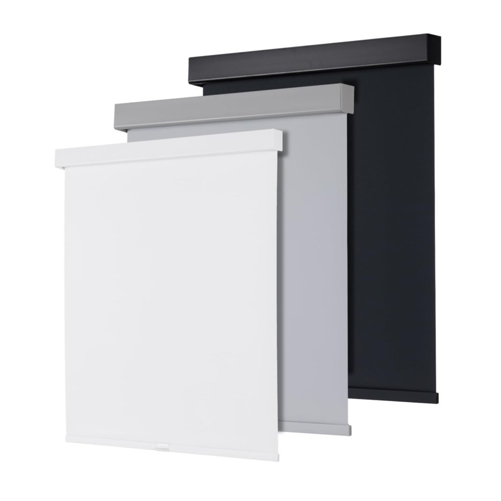 100% Blackout Cordless Roller Shades for Window, Free-Stop Roller Blinds for Windows with Valance Waterproofs Fabric Thermal Insulated, Room Darkening Window Shades for Home Door White 23*72 White 23"W*72"H Ready Made