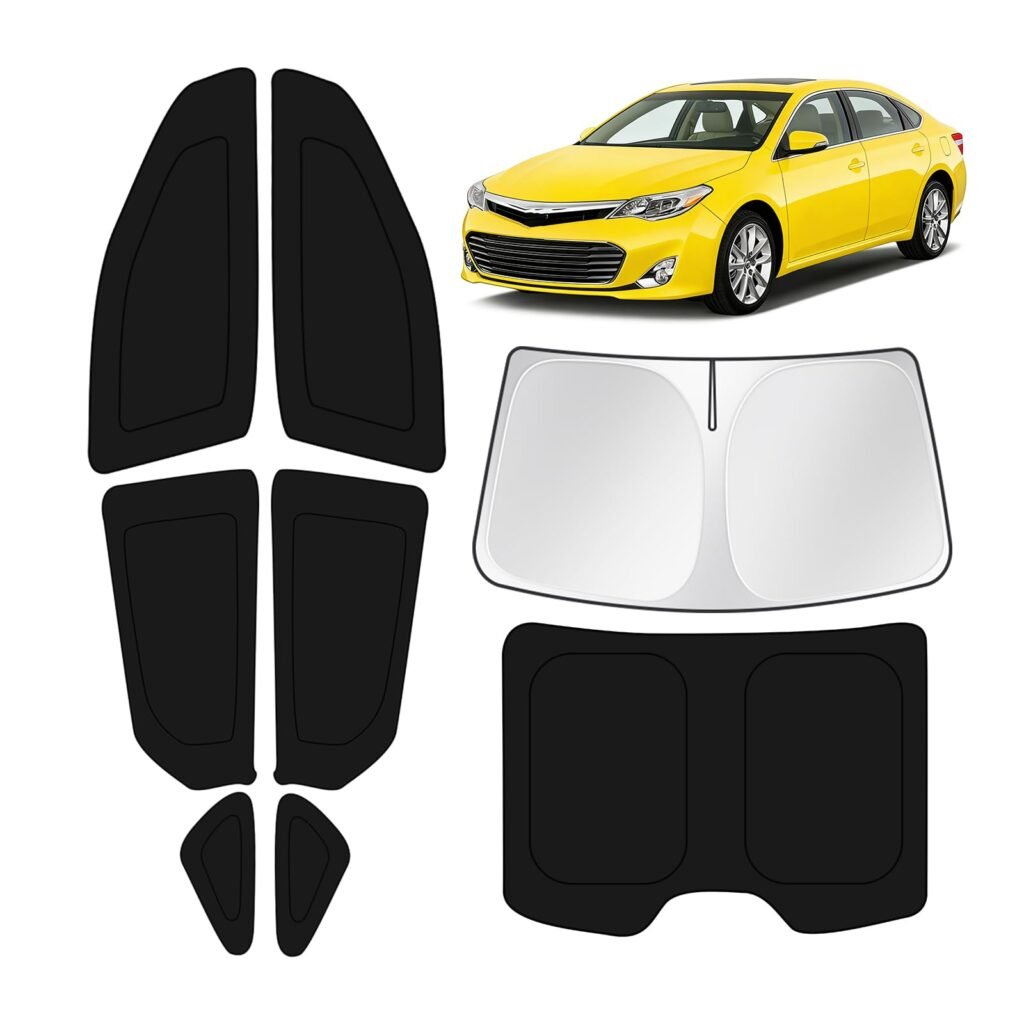 KUST Sunshade Set for Toyota Avalon 2013-2018 (8-Piece)