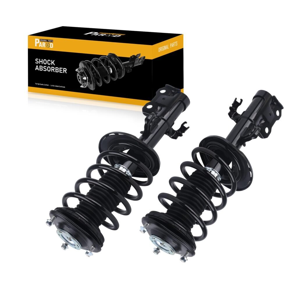 PAROD 172688 172689 Front Shock Absorber Struts w/Coil Spring Assembly fit for 2010-2015 Toyota Prius