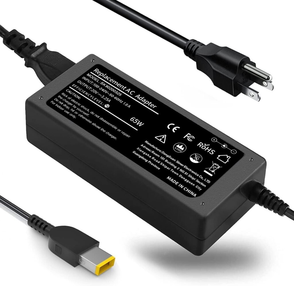 TSKYBEAR 65W Laptop Charger for Lenovo Thinkpad