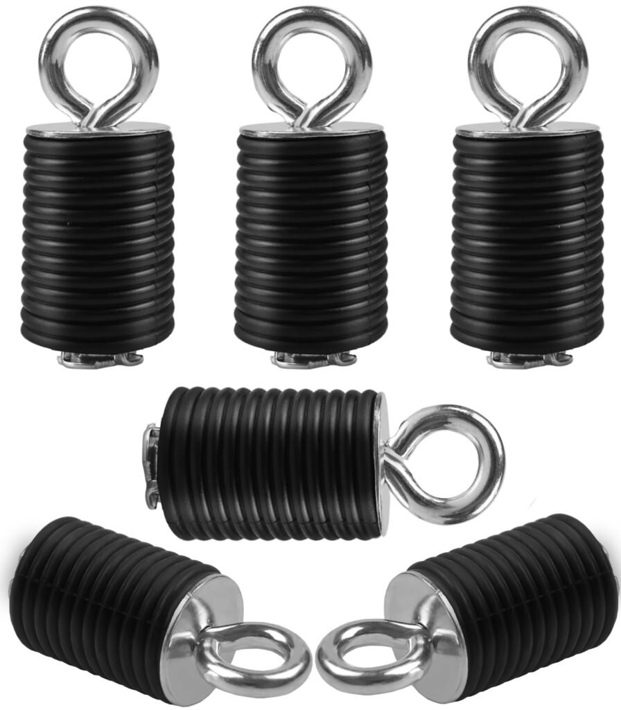 UTV Tie Down Anchor, 2" Bed Tie Down Anchor Fit for UTV with 1-7/16" Hole, Replacement for Polaris Ranger General 1000 XP 900 XP 800 700 500 570 General 1000 (6pcs) Black-6pcs