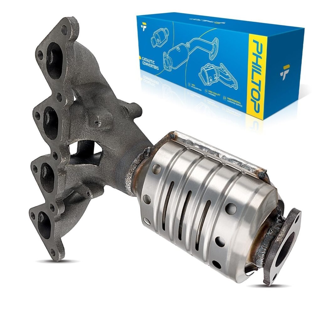 PHILTOP Front Catalytic Converter Direct-Fit Replacement for Kia, Hyundai 2010-2011 Soul 2.0L, 2004-2009 Spectra 2.0L, 2006-2009 Spectra5 2.0L, 2007-2008 Tiburon 2.0L OE Replace 16472 (EPA Compliant)