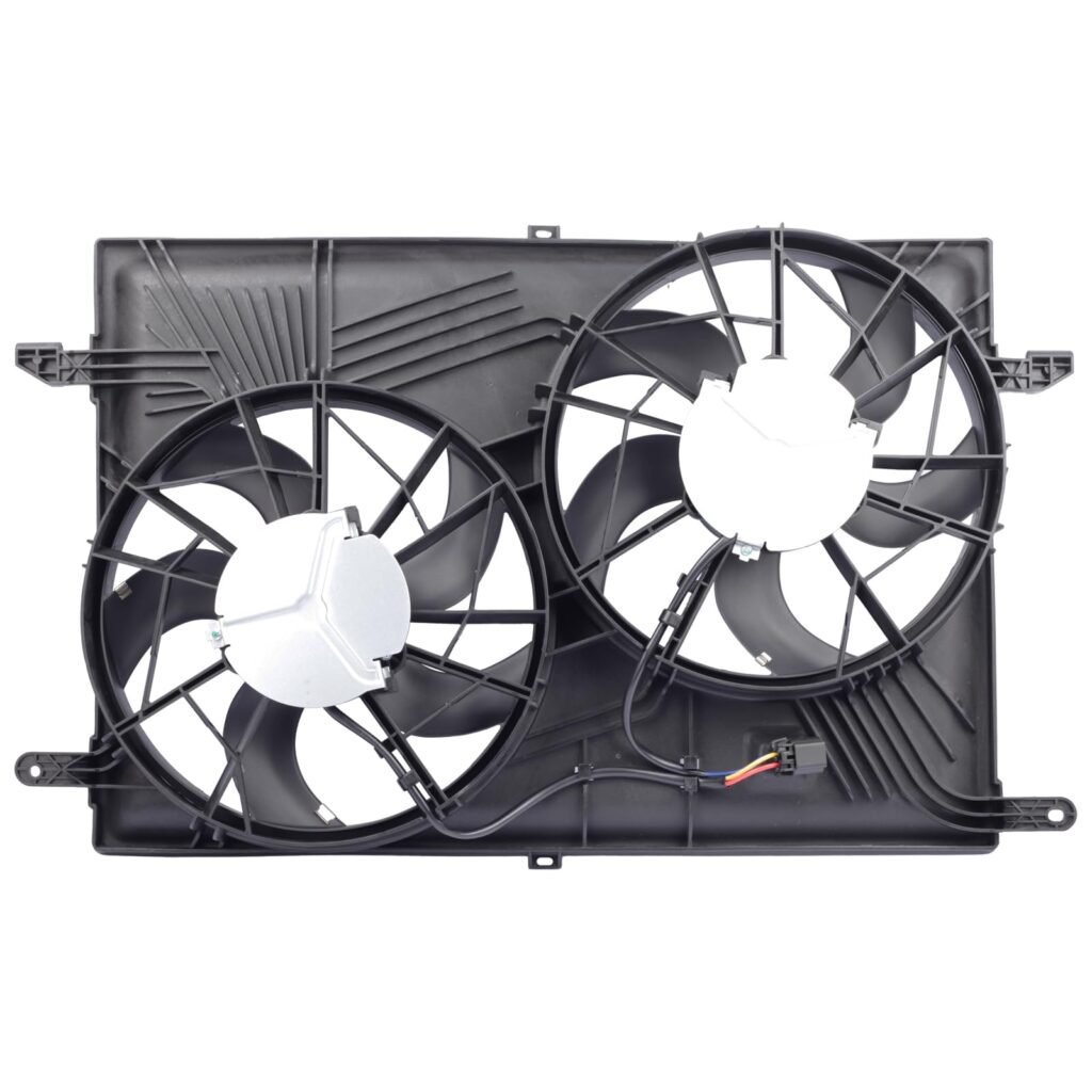 Gjhch Radiator Cooling Fan Compatible with 2008-2017 Enclave, 23434158