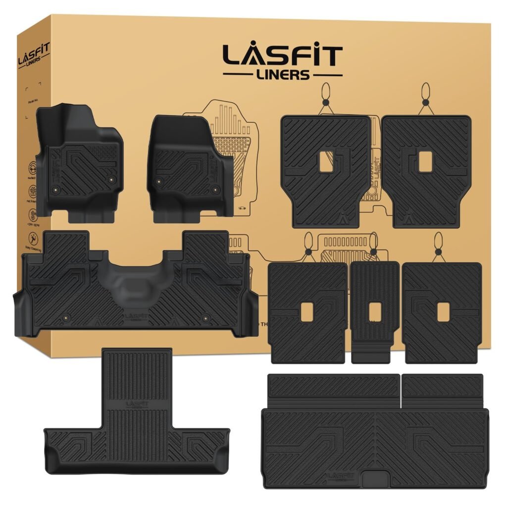 LASFIT Floor Mat for Fit 7 Seats 2025 2026 2027 Ford Expedition Standard