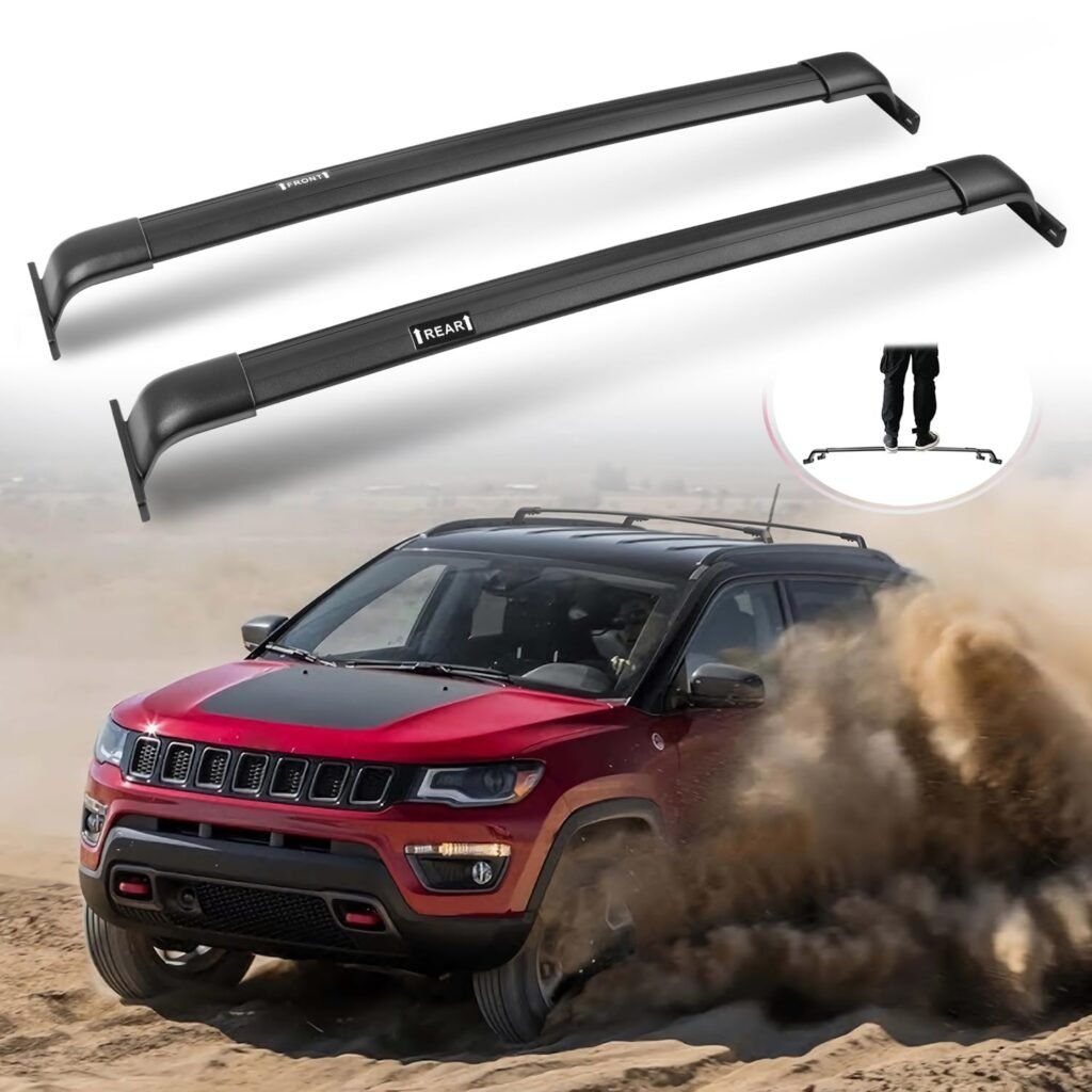 SNIXWOO 220 LBS Roof Rack Cross Bars fit for Jeep Compass 2018-2025