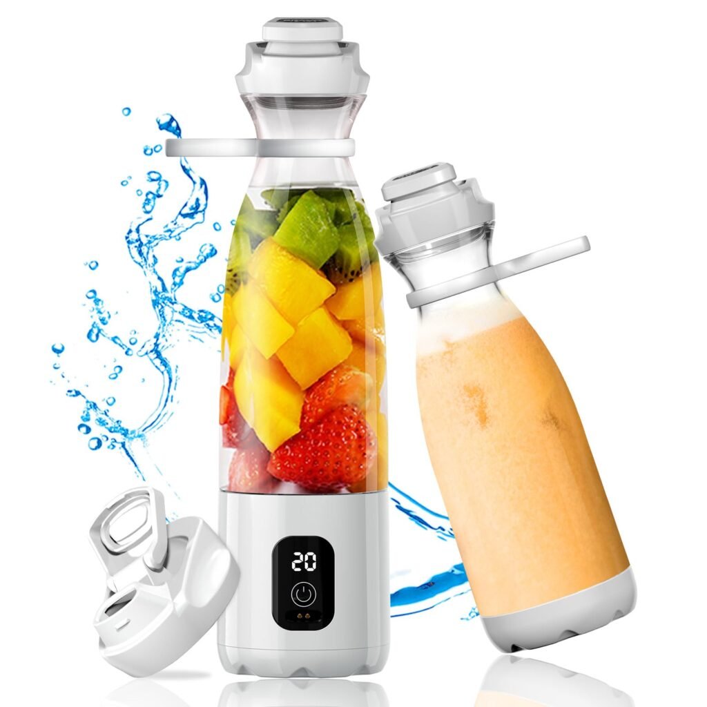 Portable Blender, Personal Blender for Shakes and Smoothies, 300W Powerful Smoothie Blender, 3X More Power than Mini Travel Blender, Strong Enough to Crush Ice Cubes, Frozen Fruits, Nuts, Seeds|OUSMIN Blender BravoS(4th Gen-Basic Version) BravoS-Basic Ver