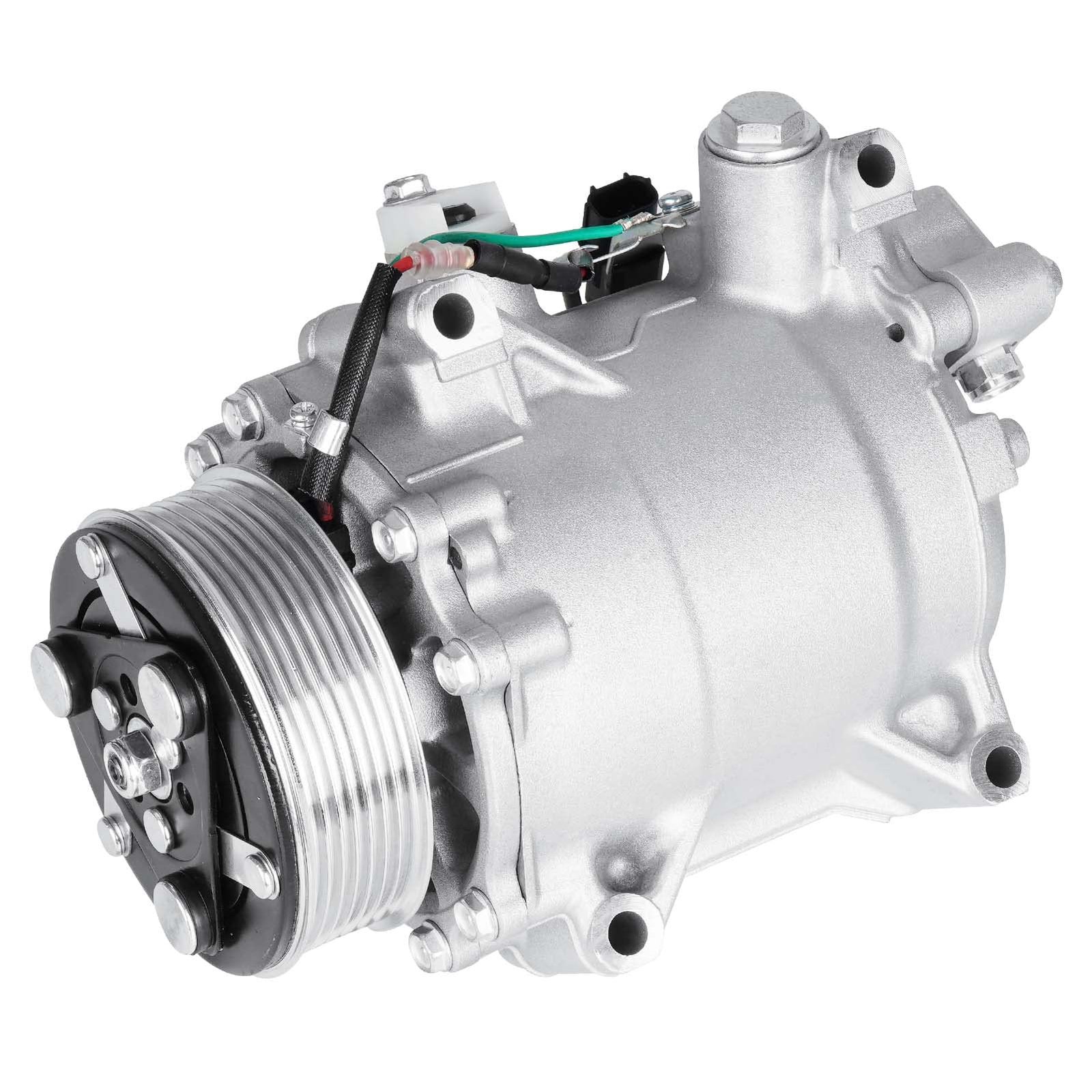AC Compressor with Clutch Fits for 2007-2014 Honda CR-V 2.4L, 2012-2015 Honda Civic 2.4L (only for Si model), Fits for 2007-2012 Acura RDX 2.3L, CO 4920AC 4717053, TRSE09, 3 Pin Connector