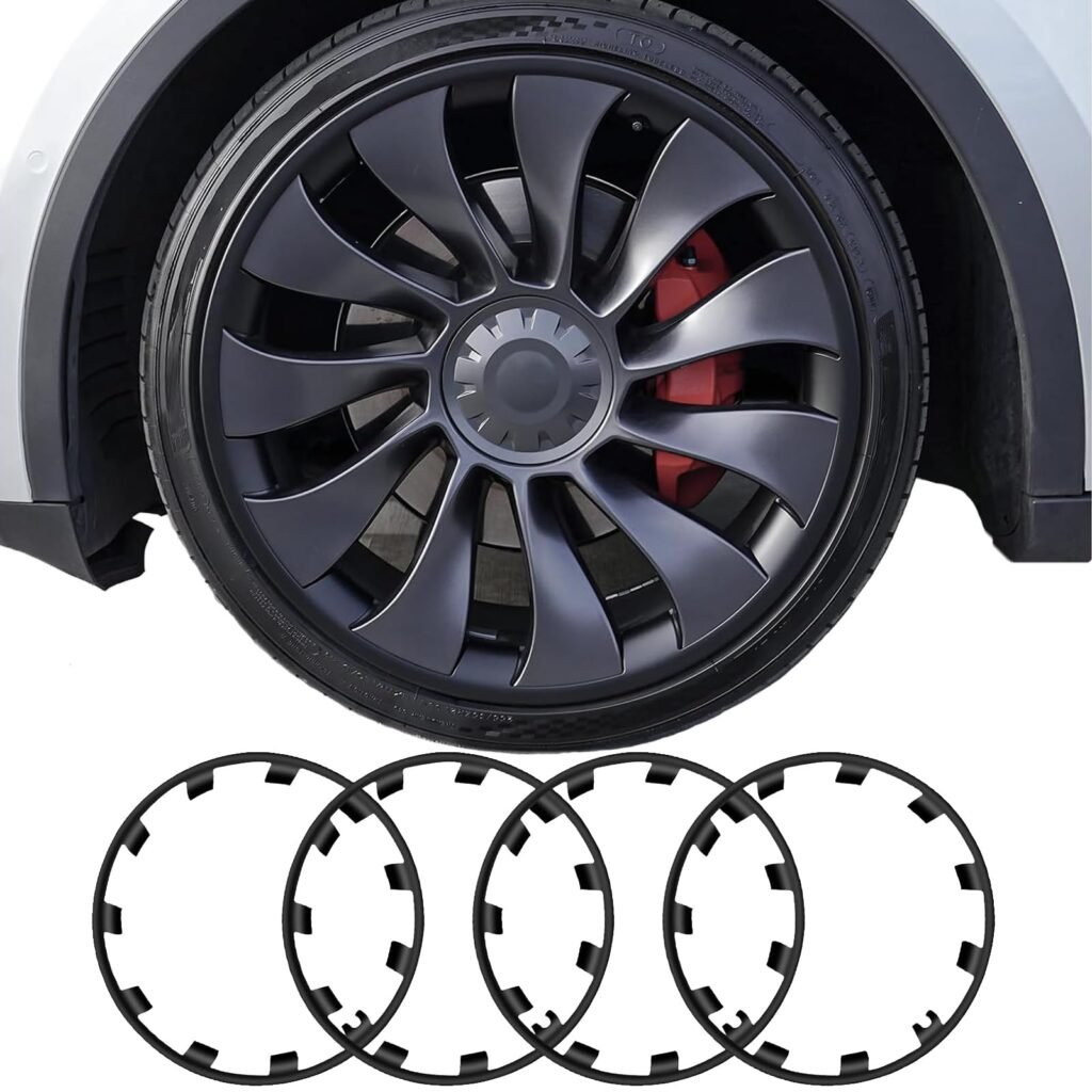 TNIRV Wheel Rim Protectors for Tesla Model Y 21" Überturbine Wheels (2020-2024)