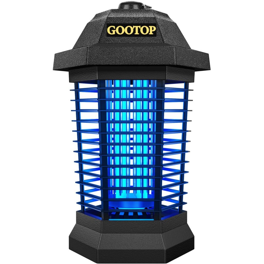 ***USED***GOOTOP Bug Zapper Outdoor Electric, Mosquito Zapper, Fly Traps, Fly Zapper, Mosquito Killer, 3 Prong Plug, 90-130V, ABS Plastic Outer (Black)