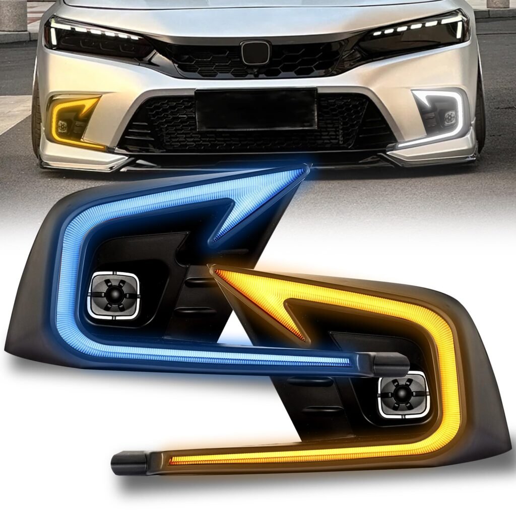 SDTSSYVE 2023 2024 2022 Civic 11th Gen Hatchback Fog Lights Assembly DRL